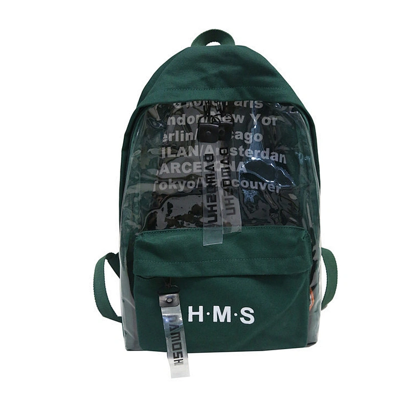 Waterproof Clear 5 Piece Girl Transparent Pvc Inflatable Backpack Fashion new style