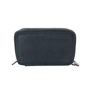 2020 cheap popular 3 zippers New Arrival Factory Wholesale OEM ODM  pencil case school cute pencil case bag For Purple boy