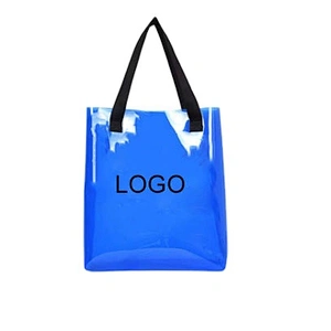 Customized fashionable Large Summer clear PVC transparent women beach bags 2020