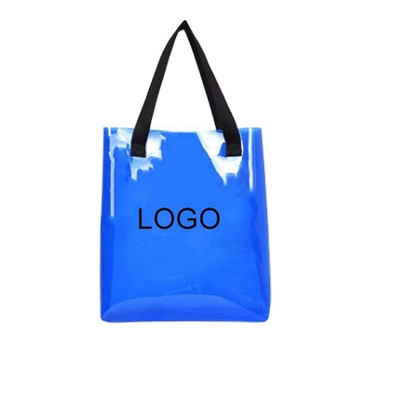 Customized fashionable Large Summer clear PVC transparent women beach bags 2020
