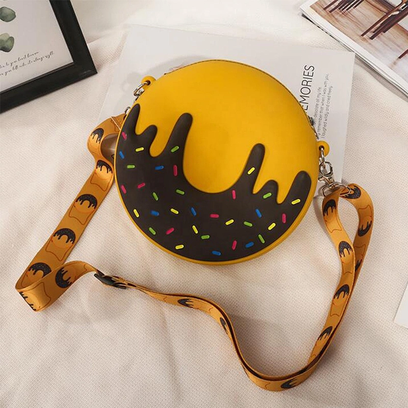 Portable Cartoon cute supplier wholesale silicone kids crossbody bag school bag for travel