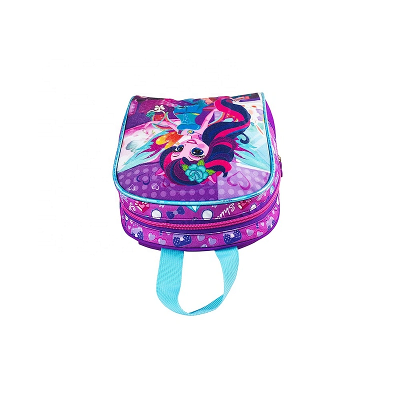 high quality student backpack golden backpack kids children school bags for children girls kids with fantasy fabric