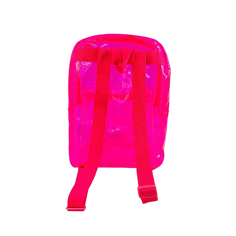 Custom wholesale clear plastic backpack children transparent PVC school bag