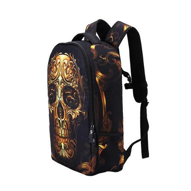 Halloween Bag Skull Backpack Kids Backpack Bookbag for Boys and Girls custom school bag
