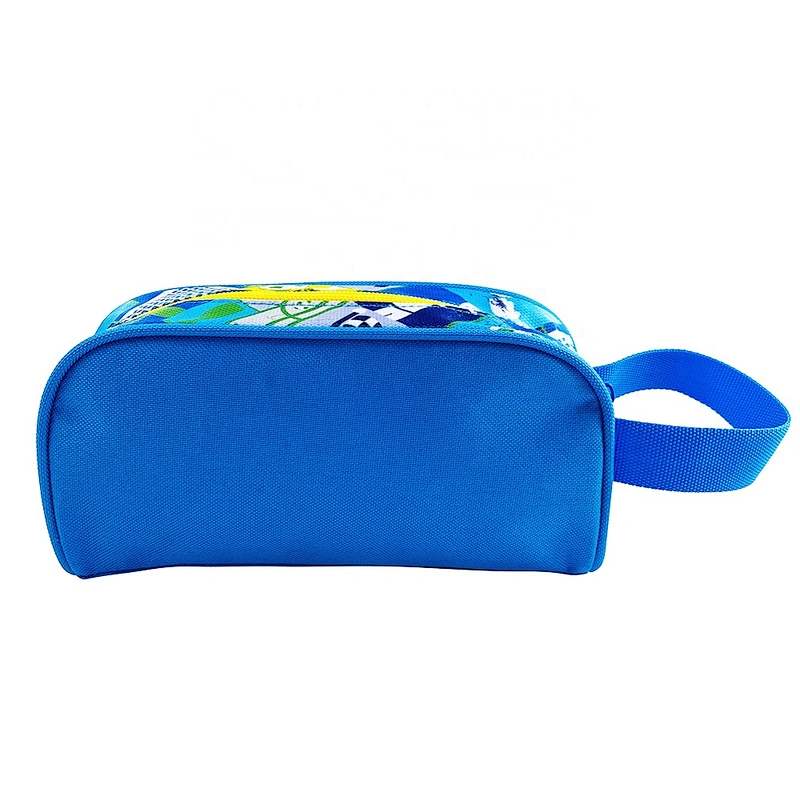 wholesale hot sell Cute Simple melange soccer students Packing cute kids School Office Pencil Pouch Case Bag for school boy