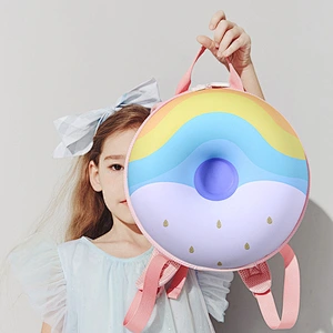 Circular type unique design non-slip and lightweight easy to grasp children school bags backpack