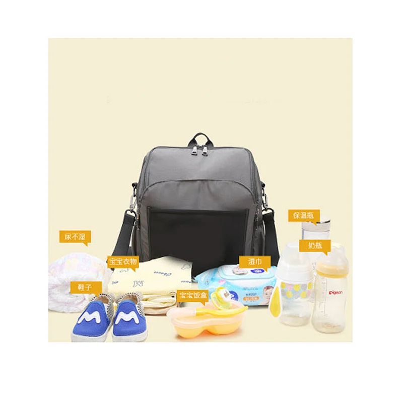 Baby Waterproof Travel Cloth Zipper Diaper Wet Bag custom printed Cosmetic Bag Toiletry Bag