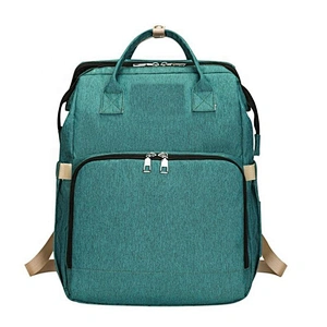 2020 New Portable Fashion for female Folding Baby Bed Mummy Bag Large Capacity Multifunctional Diaper Bag