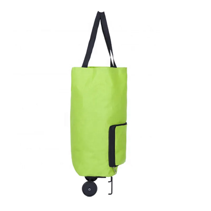 Eco-Friendly Reusable Shopping Trolley Bag Collapsible Wheeled Shopping Trolley foldable Tote bag customized Easy portable