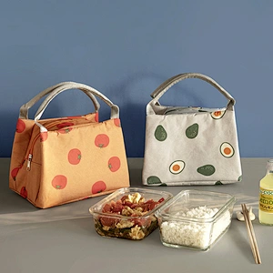2020 hot-selling Custom reusable travel picnic lunch grocery bags insulated Zip Closure Foldable Tote Lunch cooler bags
