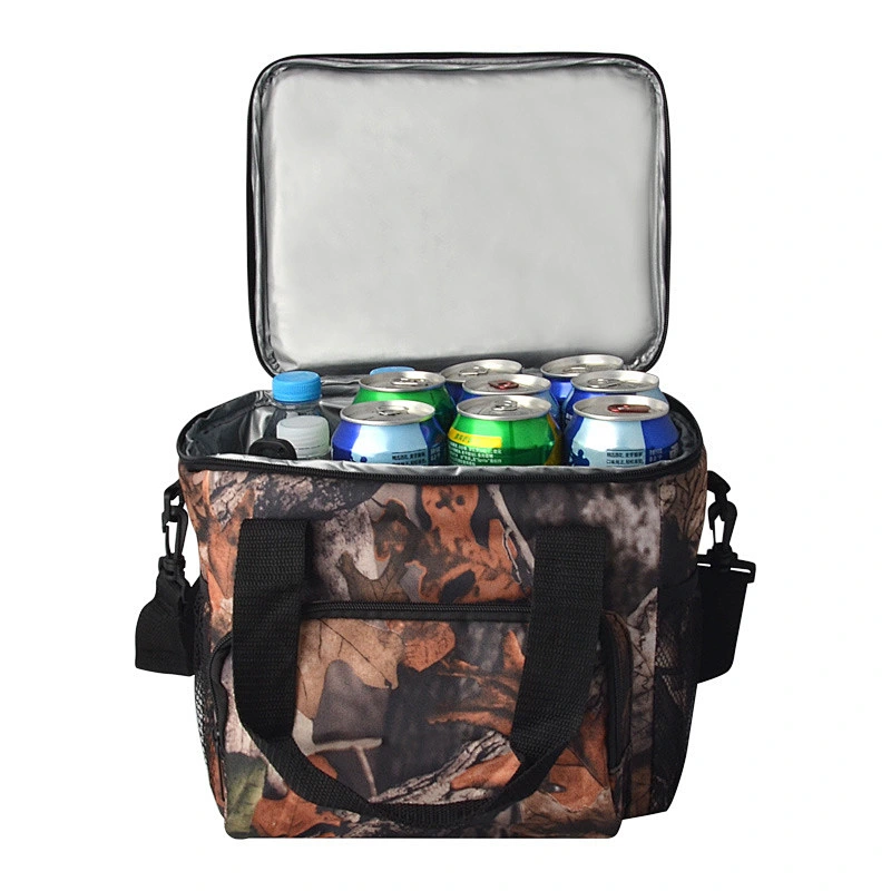 New design cooler Tote Case lunch bag Wheel Travel Black  Cooler with Organizer