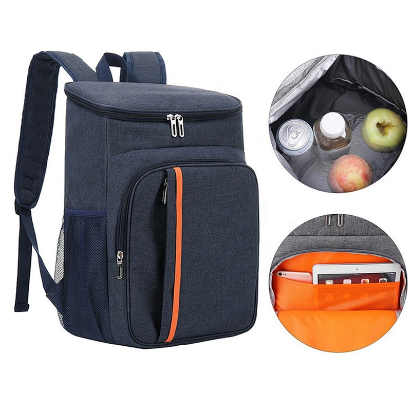 Wholesale Custom logo Beach Picnic grocery thermal food delivery bag insulated lunch cooler bag backpack cooler bag insulated