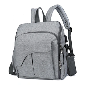 Fashion Mummy Maternity Bag Multi-function Diaper Bag Backpack Nappy Baby Bag with Stroller Straps for Baby Care