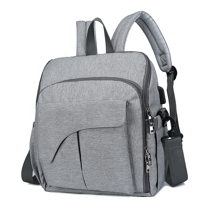 Fashion Mummy Maternity Bag Multi-function Diaper Bag Backpack Nappy Baby Bag with Stroller Straps for Baby Care