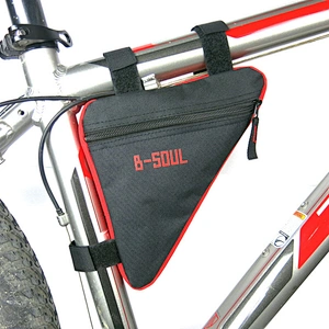 Durable waterproof mountain bike front beam bicycle saddle bag