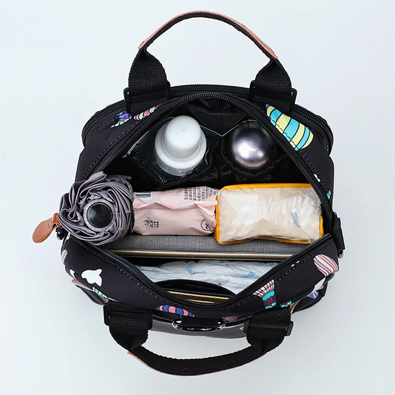 Fashion Multifunctional Large Capacity Backpack Trendy Baby Bag Leisure Travel Diaper Bag With Bassinet Mommy Baby Diapers Bag