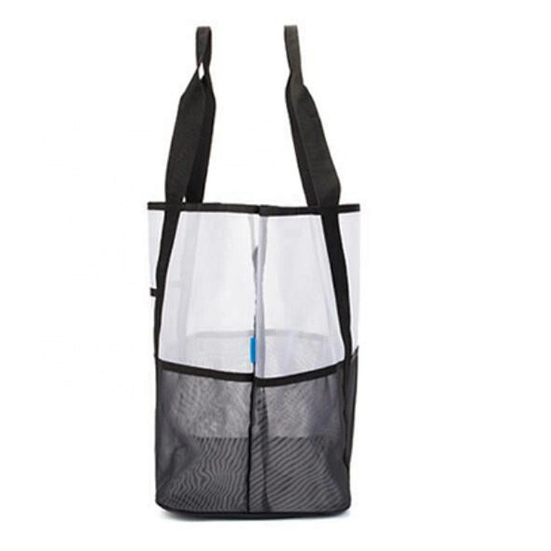 Large capacity multi-function lightweight Mesh Beach Tote Bag Shopping Net bag With Oversized Pockets