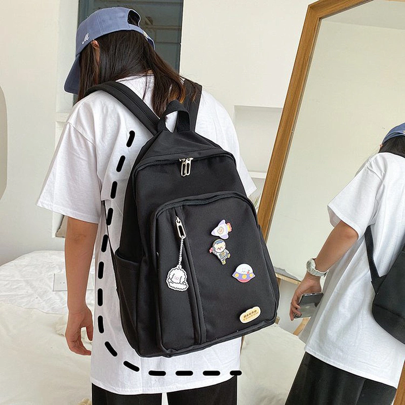 Waterproof Solid Scarf Material Woman Large Purse And Wallet Backpack Fashion new style 2020