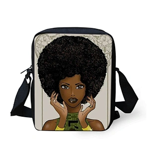Manufacturers direct wholesale African girls pattern children slant cross bag one-shoulder small backpack