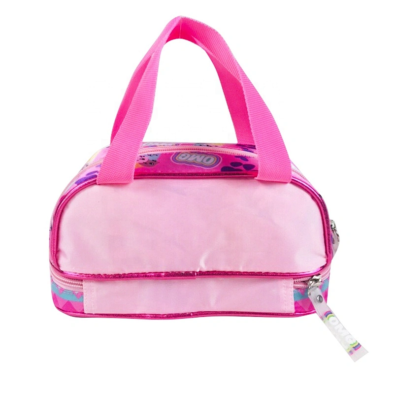Custom Logo Printed BTS Double Zippers School Student Pen Pouch Pencil Case Bag for Children