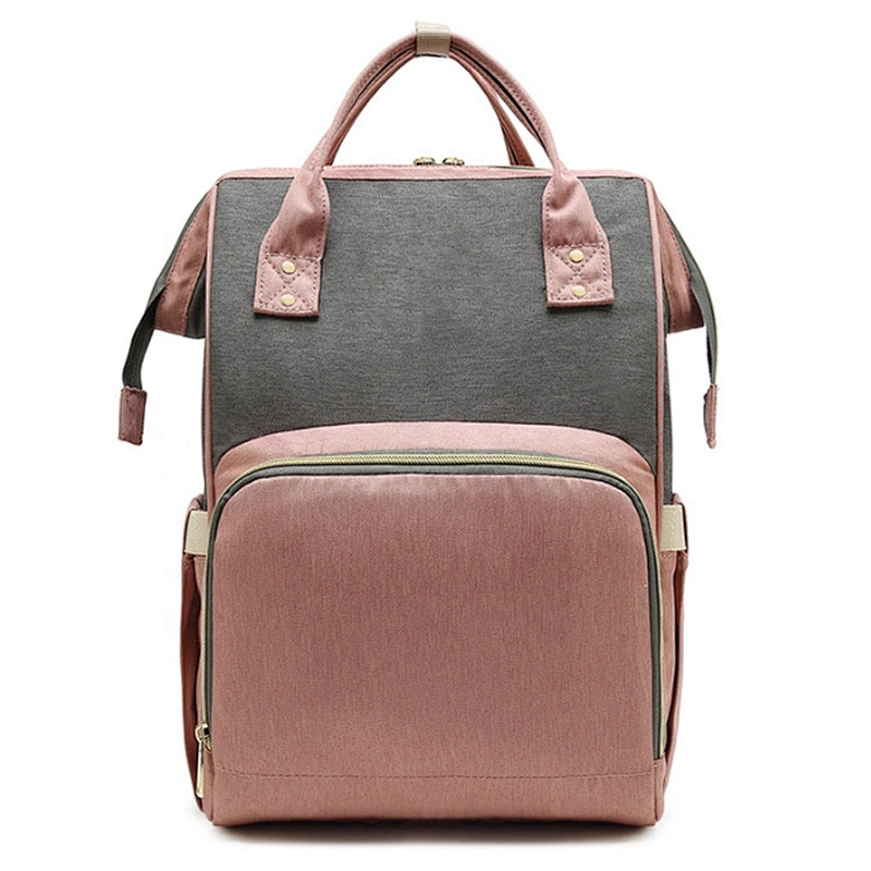 Large Capacity Multifunctional Custom Travel maternity Mom Baby Diaper Bag changing pad Mummy Backpack Bags with stroller buckle