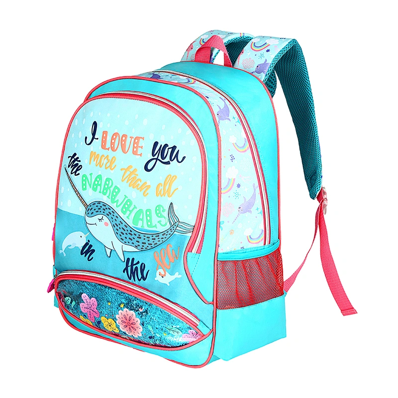 Lovely cartoon character school bags for backpack girl