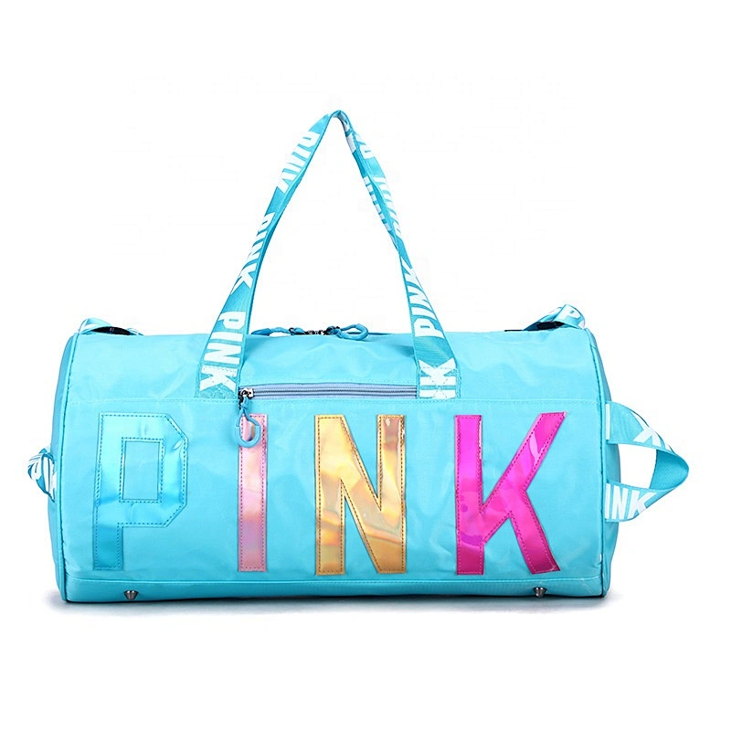 Wholesale Ladies fashion travel duffel bags sports waterproof fitness Laser sequin hand baggage luggage storage travel bags
