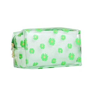 OEM/ODM Waterproof Transparent PVC Makeup Bag Clear PVC Wash Toiletry Cosmetic Bag