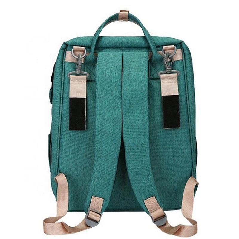 2020 New Portable Folding Crib Mummy Bag Multifunctional Fashionable Large Capacity Outing Burden-Reducing Diaper Bag Backpack