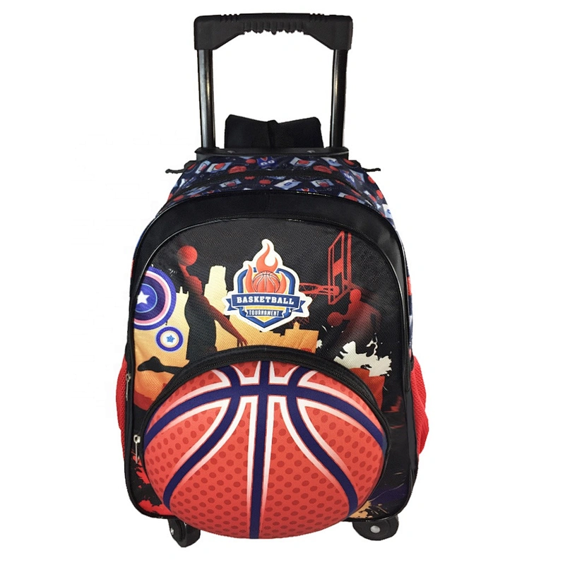 Multifunction Wheeled Basketball kids backpack school trolley bags for children