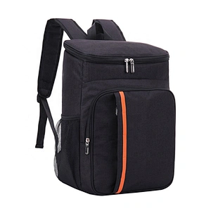 Custom Logo LeakProof Lightweight Black Insulated Cooler Backpack Hiking Cooler Bag Picnic Delivery Lunch Cooler bag Backpack