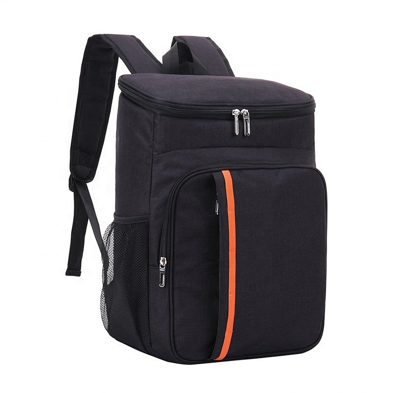 Custom Logo LeakProof Lightweight Black Insulated Cooler Backpack Hiking Cooler Bag Picnic Delivery Lunch Cooler bag Backpack