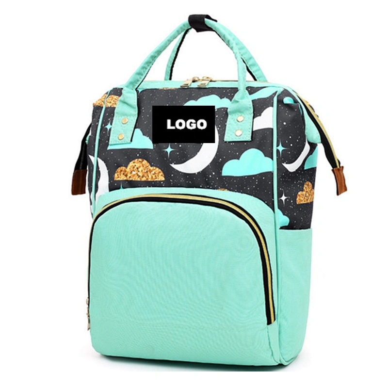 Custom logo waterproof mummy lequeen backpack private label baby shoulder backpack durable mother nappy travel mummy diaper bag