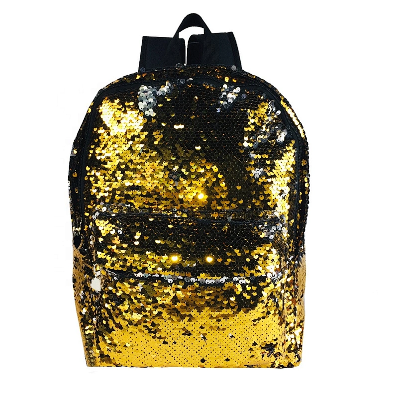 2020 Wholesale custom Lightweight fashion children girls school bag kids glitter Sequin Reversible Backpack