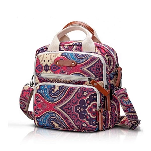 high quality Canvas multifunctional maternity mommy baby diaper backpack tote shoulder bag with baby changing bag