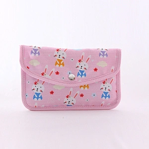 Portable FaceCover Storage Bag Dustproof Face Cover Container Cloth Case Holder Cute cartoon