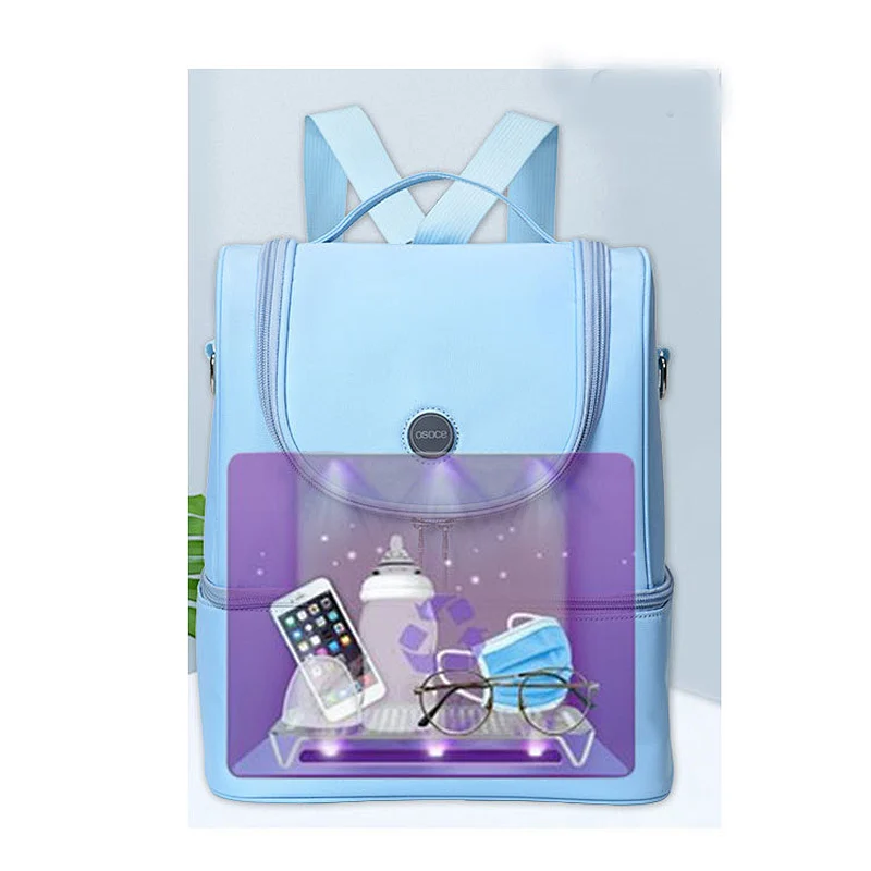 Waterproof Portable Mommy Baby Diaper bag UV UVC LED Light Sterilizing Sanitizer Disinfection Baby bag Diaper Backpack