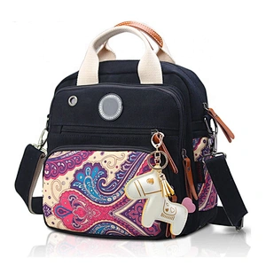 Factory wholesale large baby handbags functional adult diaper bag nappy care backpack