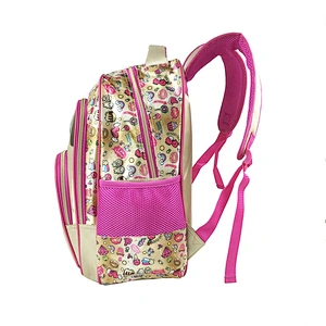 2020 Fashion high quality student bag backpack golden backpack leather children school bags for girls kids with fantasy fabric