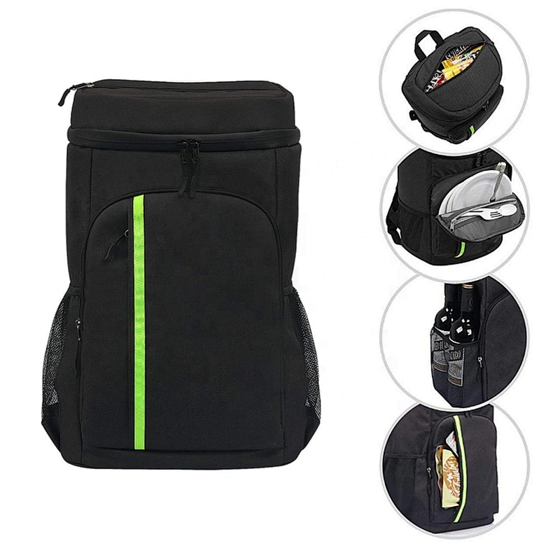 Thermal fabric waterproof Backpack insulated soft beach wine cooler bags lunch bottle lunch beer cooler bag with custom logo