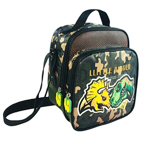 Dinosaur Insulated Lunch Bag For Kids Lunch Box Tote Bag Kids School Food delivery smell proof bag with messenger belt