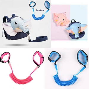 Backpack Baby Toddler Walking Safety Backpack Little Kids Travel Bag Harness Reins Anti Lost Cute Backpacks with safetyLeash