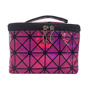 Wholesale Customized Travel Handbag Storage Bag Waterproof Large Capacity Wash Gargle Bag Holographic Cosmetic Bag