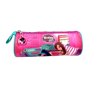 Cute Simple denim students Packing kawaii kids School Office Pencil Pouch Case Bag for school