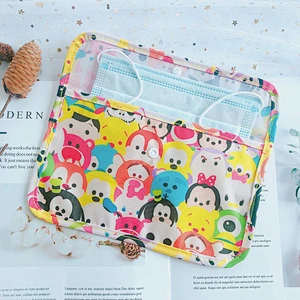 Factory wholesale pocket masking keeper bag the envelope type face masking case Cute cartoon