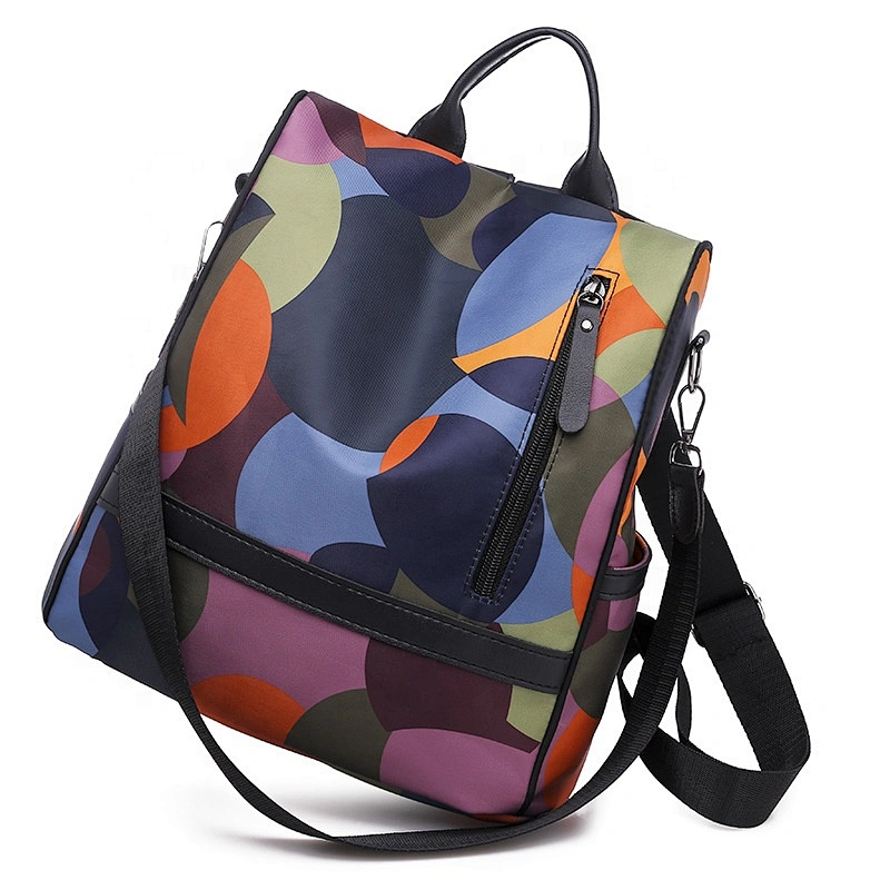 2020 hot style ladies backpack  new fashion color Oxford anti-theft travel bag outdoor shopping backpack