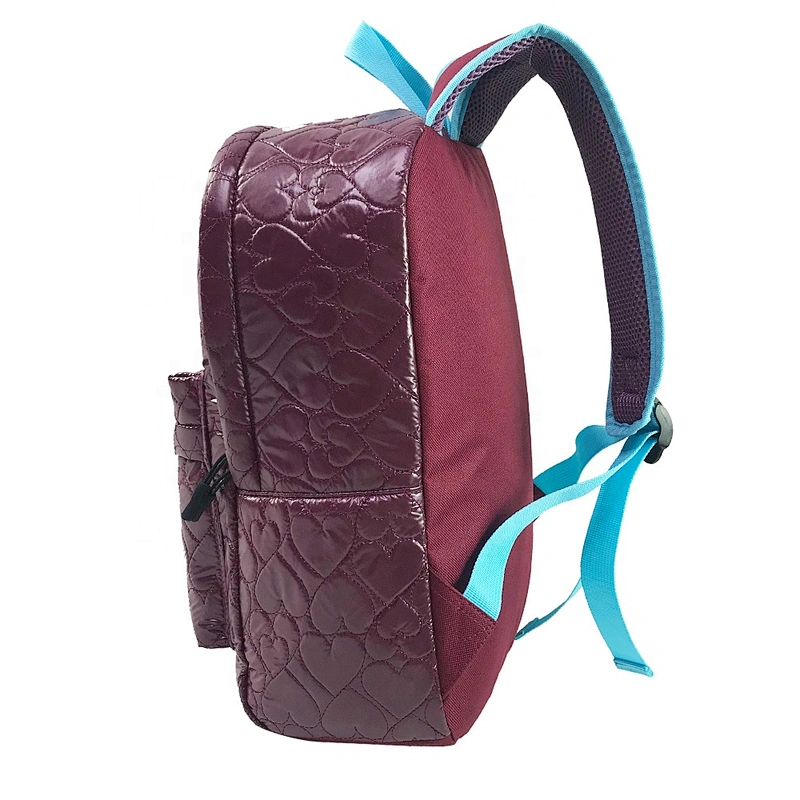 BSCI factory 2020 New material Cotton Quilted Women Backpack Travel bag