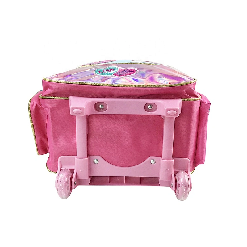 wholesale new design trolley bag Backpack Rolling bag children school bags for kids girls travel  waterproof smart With Wheels