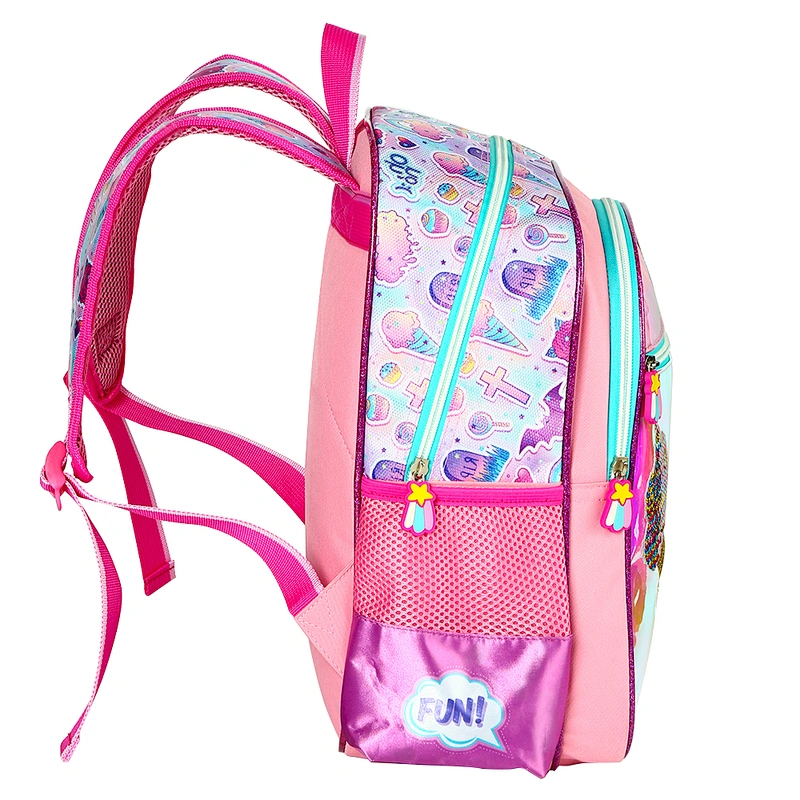 Pink children backpack school bags for teenage girls