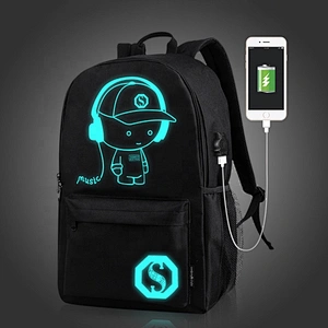 Anti-thief Nightlight Children School Backpack Anime Book Bag Luminous Backpack School Bag For Boy Girl Student Schoolbag